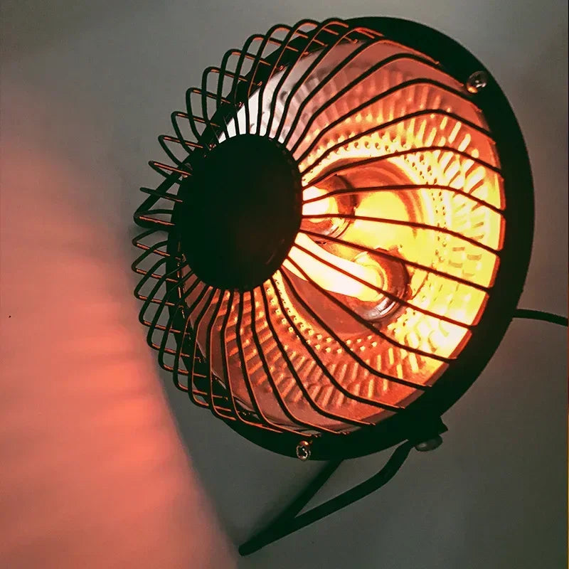 Portable 220V Mini Quartz Heater – 200/400W Desktop Warmer
