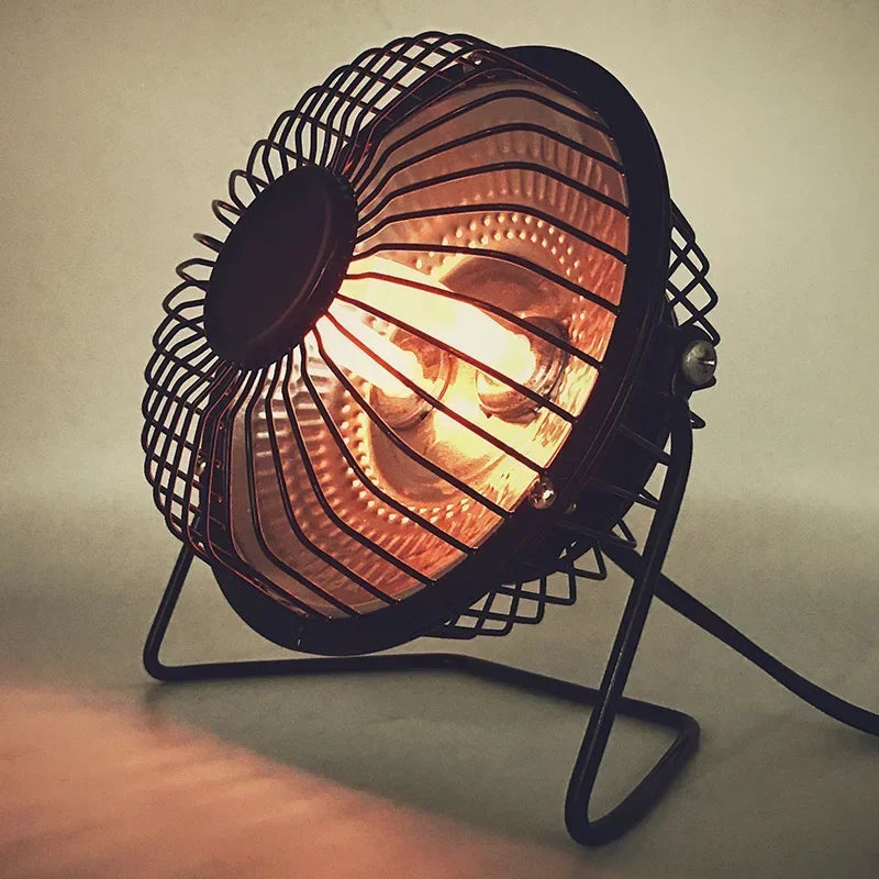 Portable 220V Mini Quartz Heater – 200/400W Desktop Warmer