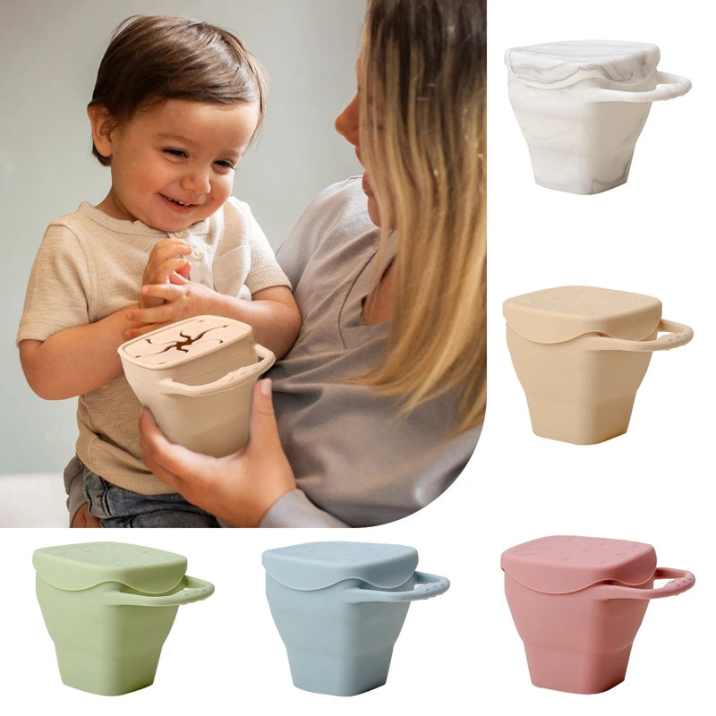 Luumeva Silicone Snack Feeding Plate with Lid