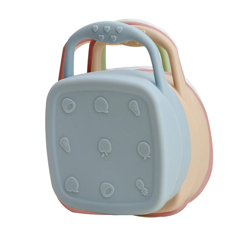 Luumeva Silicone Snack Feeding Plate with Lid