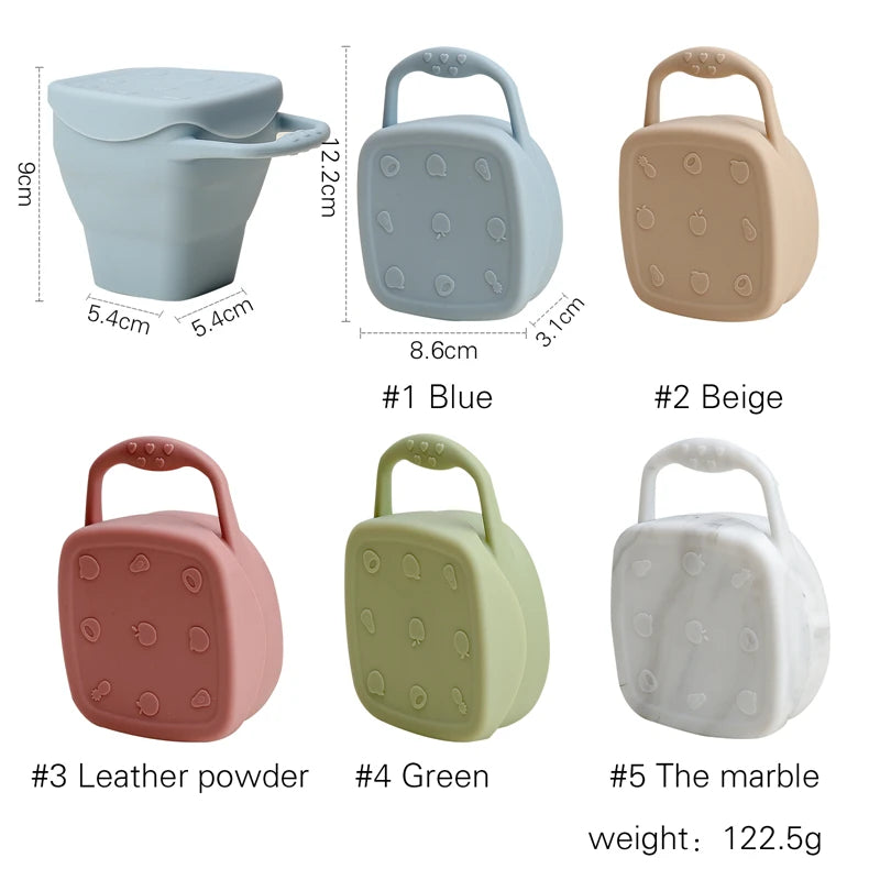 Luumeva Silicone Snack Feeding Plate with Lid