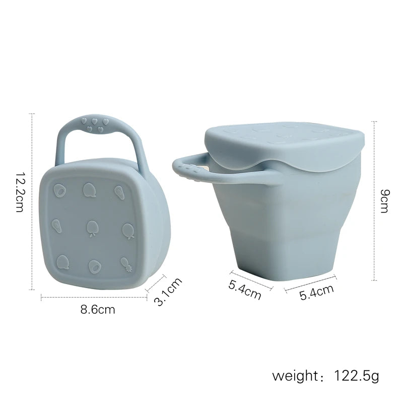 Luumeva Silicone Snack Feeding Plate with Lid