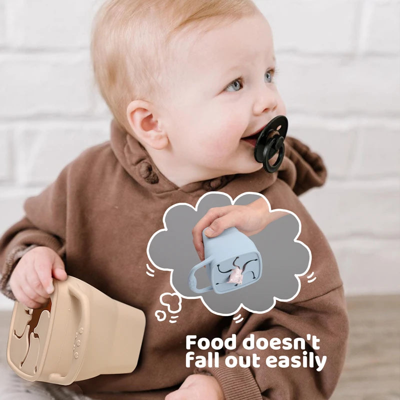 Luumeva Silicone Snack Feeding Plate with Lid