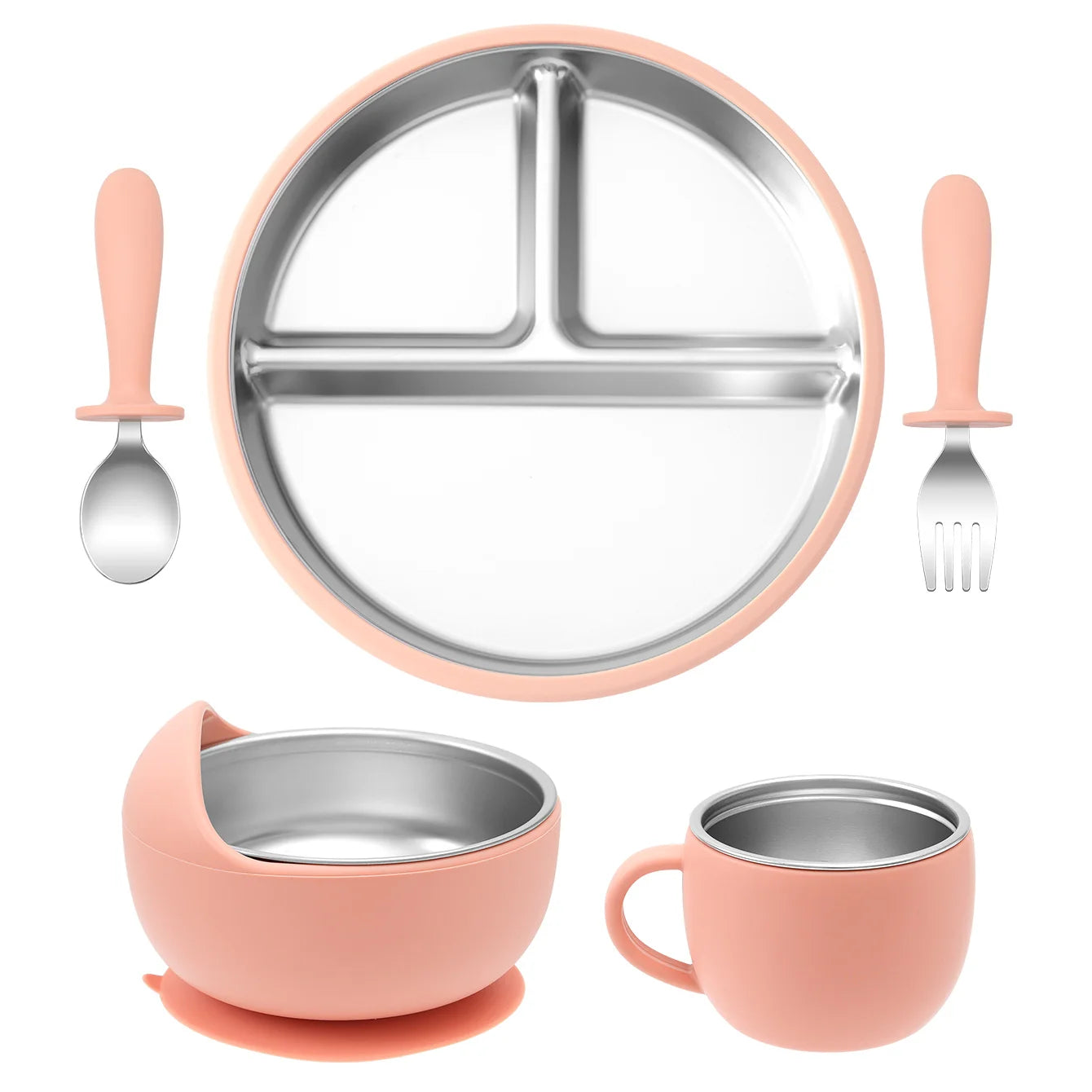 Luumeva Premium Stainless Steel Feeding Set