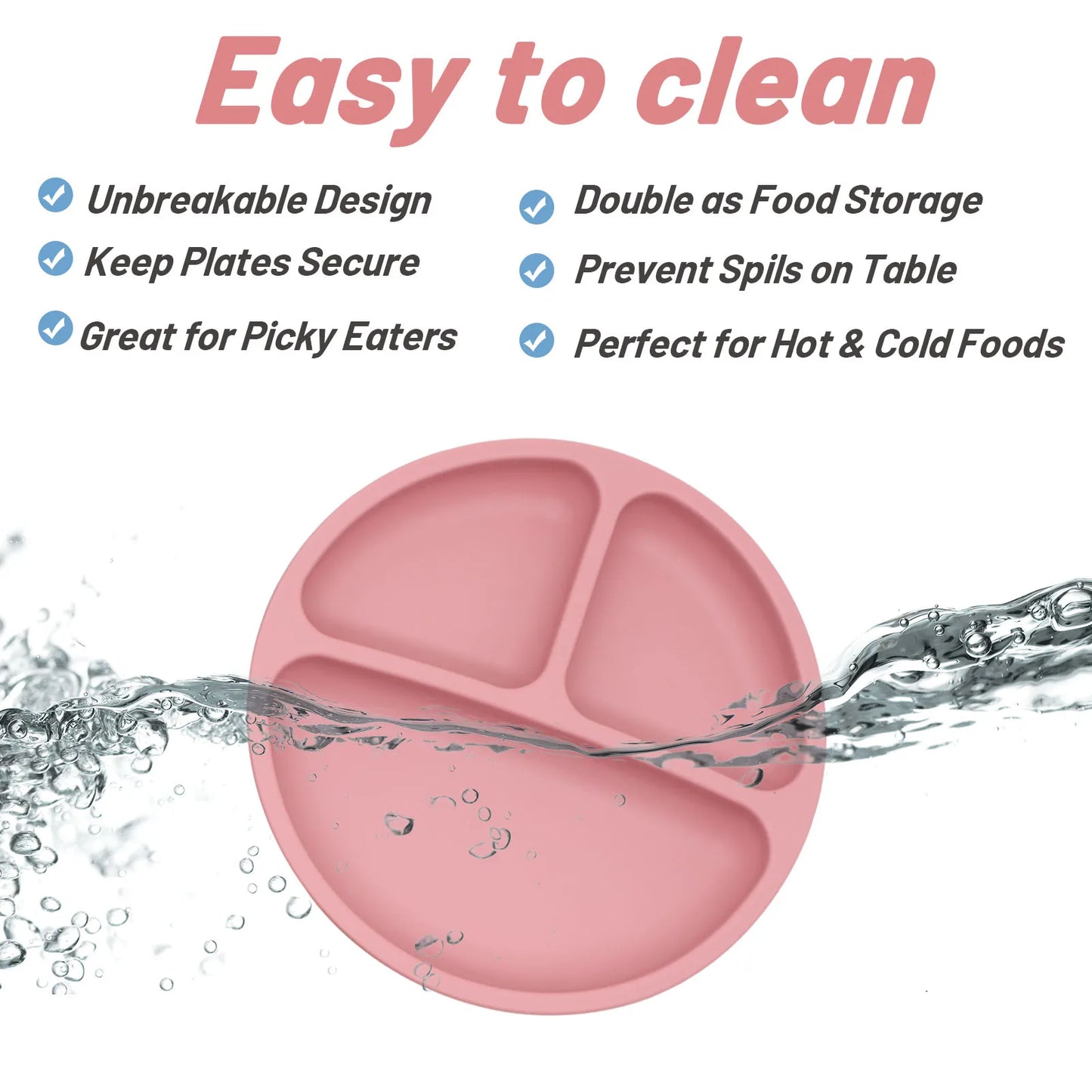 Luumeva Silicone Divided Suction Plate