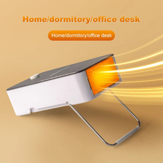 Compact Portable Electric Heater, Mini Desktop Winter Warmer