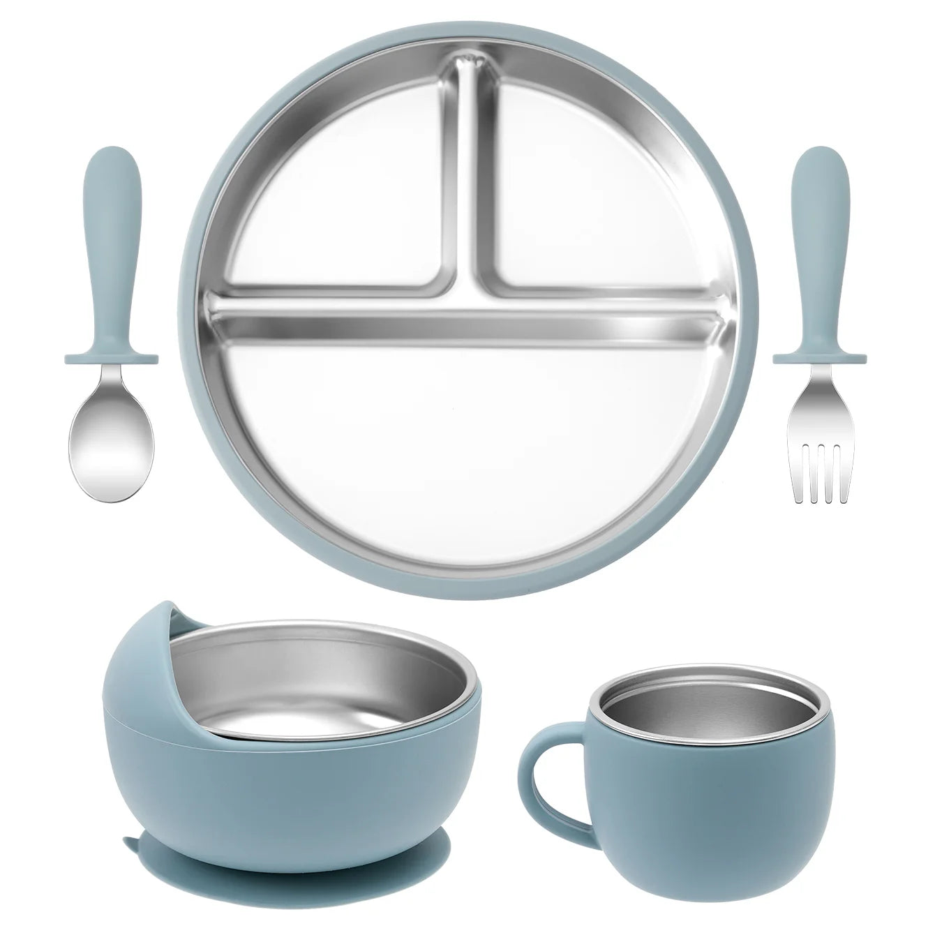 Luumeva Premium Stainless Steel Feeding Set