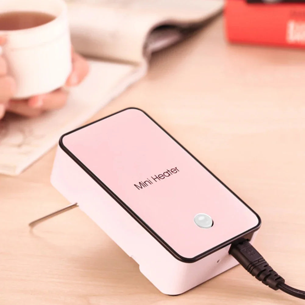 Compact Portable Electric Heater, Mini Desktop Winter Warmer