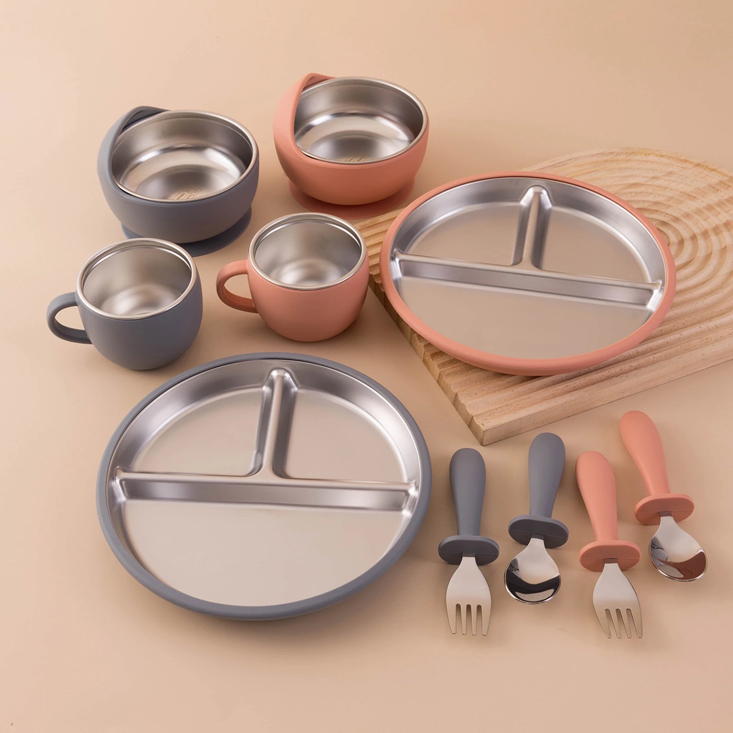 Luumeva Premium Stainless Steel Feeding Set