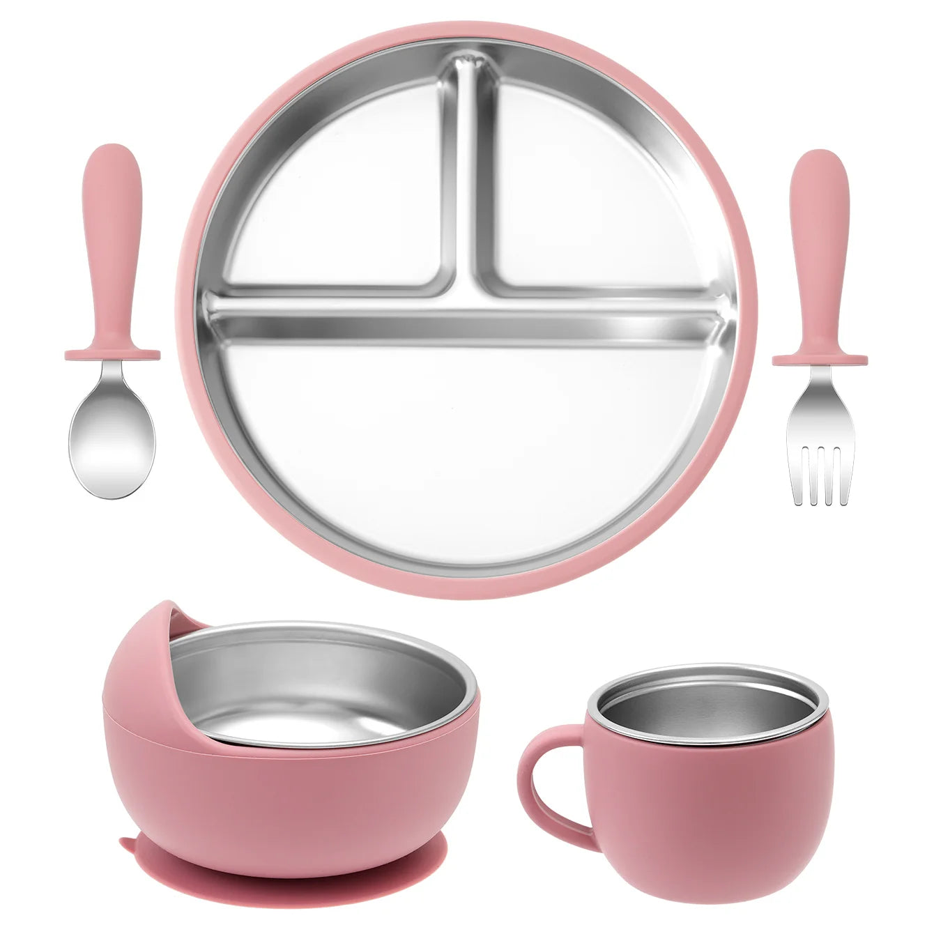 Luumeva Premium Stainless Steel Feeding Set