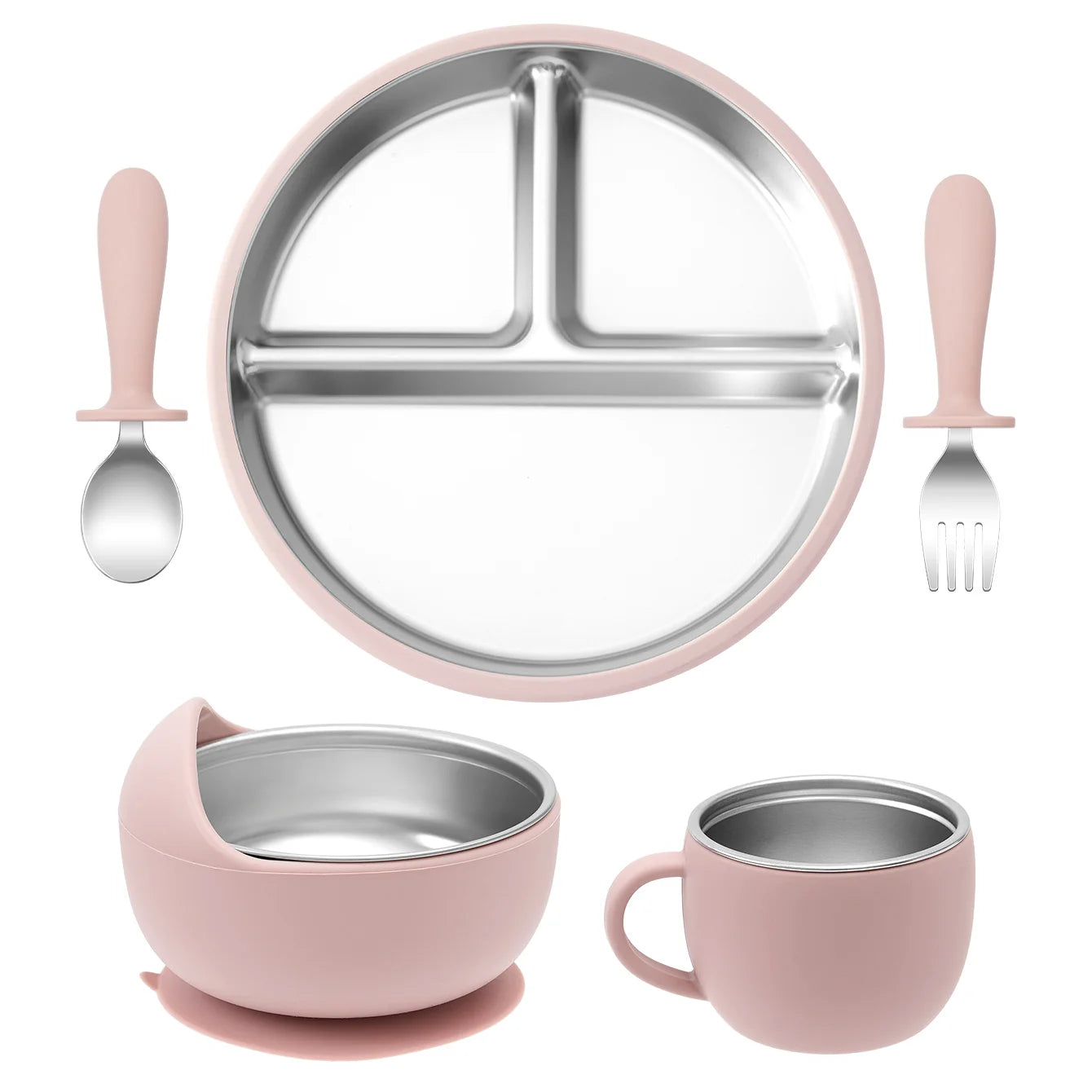 Luumeva Premium Stainless Steel Feeding Set