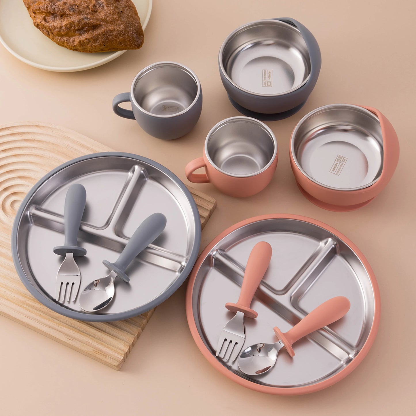 Luumeva Premium Stainless Steel Feeding Set