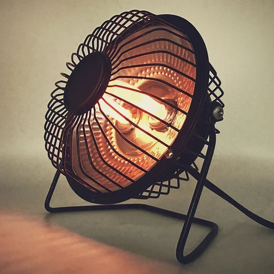 Portable 220V Mini Quartz Heater – 200/400W Desktop Warmer