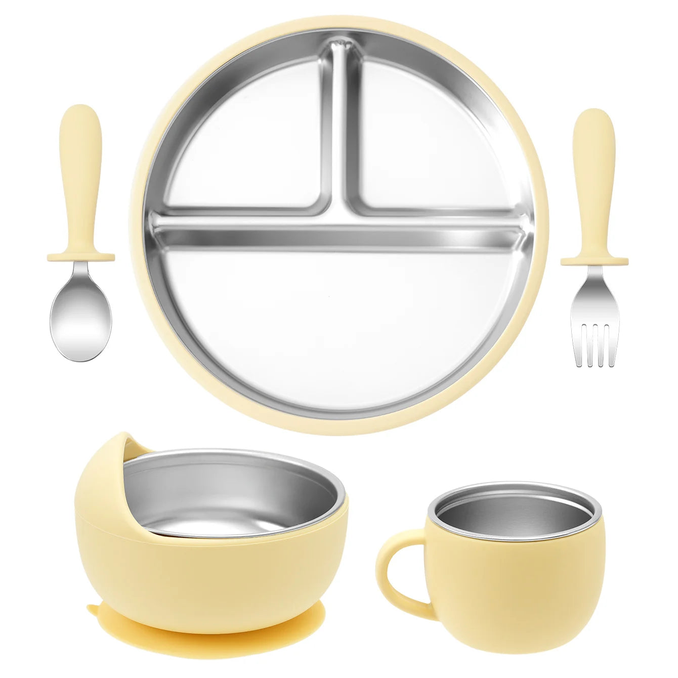 Luumeva Premium Stainless Steel Feeding Set